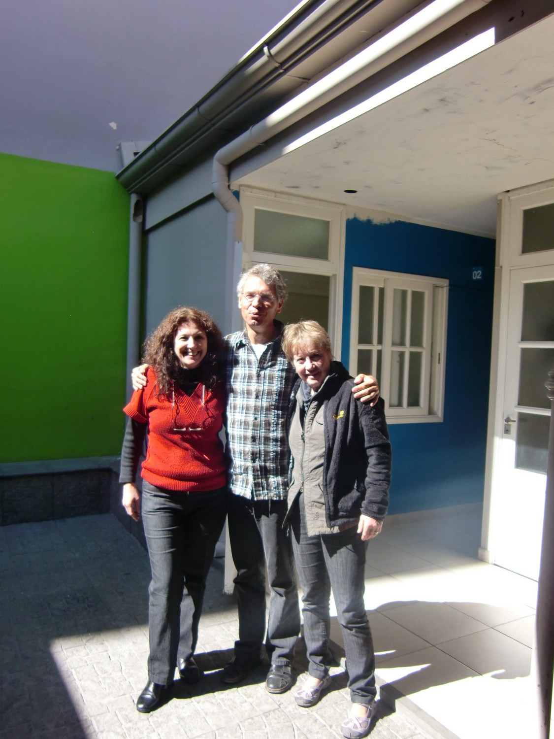 Gabriela our Spanish Teacher with Alfred and Marion